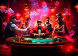 Studio live dealer Playtech dengan kamera multi-angle, dealer nyata, dan chat interaktif untuk pemain